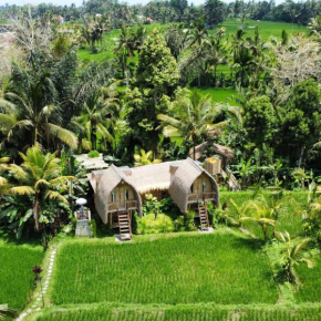 Kawig Bamboo House - Ricefield view, Eco Bamboo Home